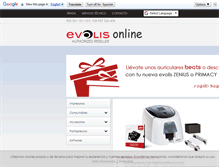 Tablet Screenshot of evolis-online.es